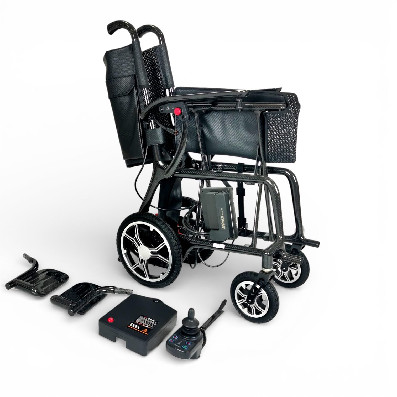 Silla de Ruedas Eléctrica MedicalPro S800 Plegable de fibra de carbono