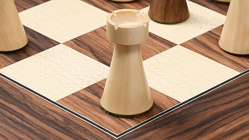 Miniatura 7 de CHESSBAZAAR Piezas de ajedrez ponderadas de la serie Art Deco de los años 40 Sheesham y boj -3.8" King Extra Queens