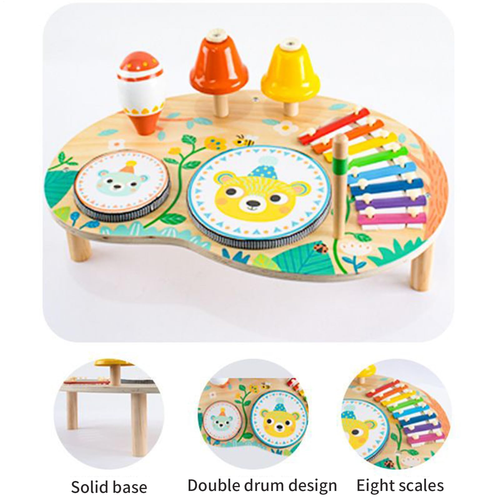 Générique Gioca al Tavolo per I - Sensory Learn Toy | Giocare al Tavolo | Taable del Centro di Attività del Legno | Sviluppo di Coordinamento occhio-Mano sensoriale