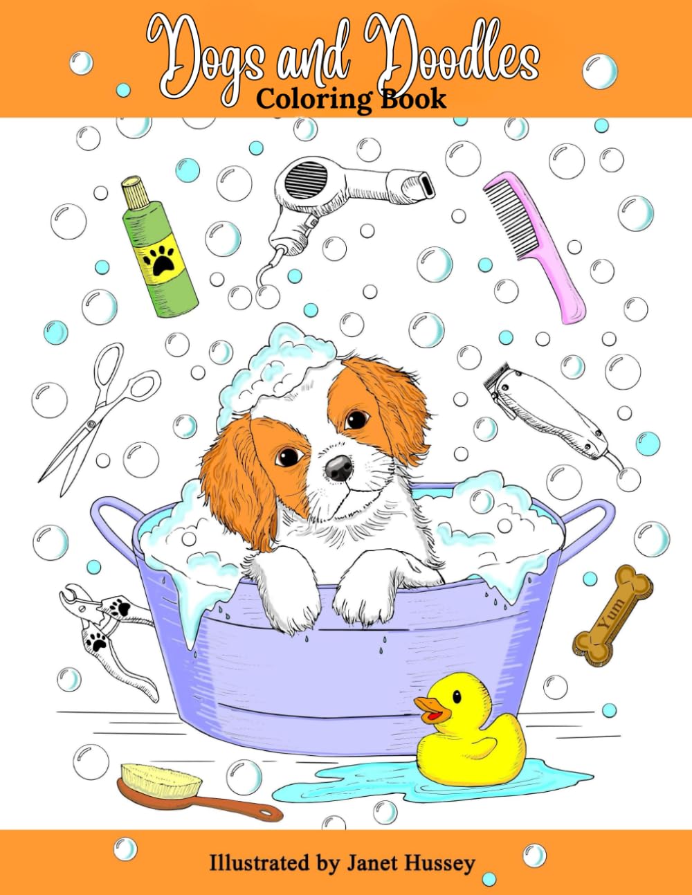 Dogs and Doodles: Coloring Book
