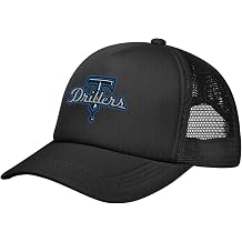 Tulsa Drillers Solid Color Mesh Baseball Cap Breathable Curved Brim Cap for Sports & Daily Wear