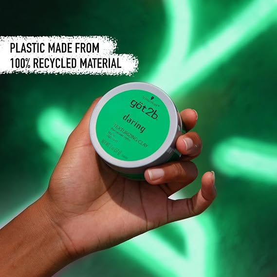 got2b Daring Texturizing Clay, 2 Fl Oz, Matte Finish and High Hold Styling Hair Clay For Men and Women, Non-Greasy, Non-Sticky Hair Texturizer for Short to Medium Hair