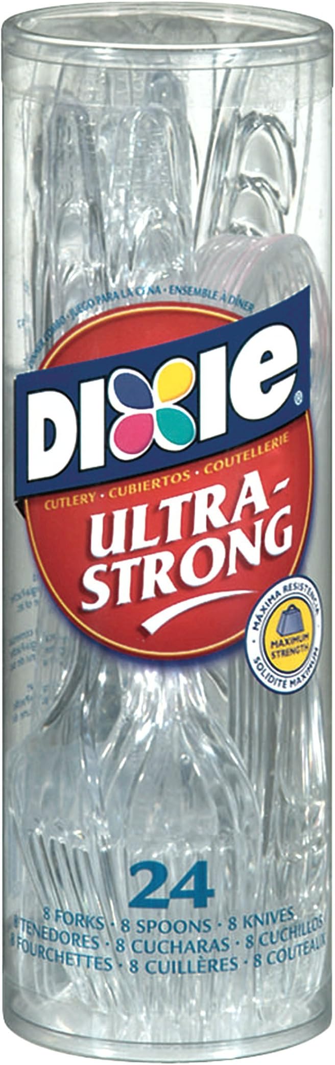 Ultrastrong Plastic Cutlery Combo, 24 Count