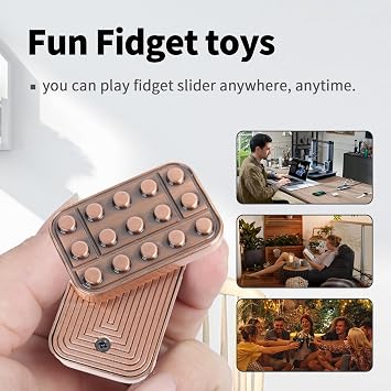 Fidget Toys Adults Metal Fidget Slider Magnetic EDC Haptic Fidget Toys for Adults
