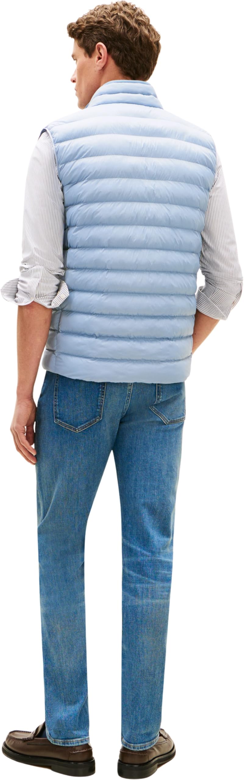 Tommy Hilfiger Uomo Gilet Packable Recycled Vest Colletto alla Coreana
