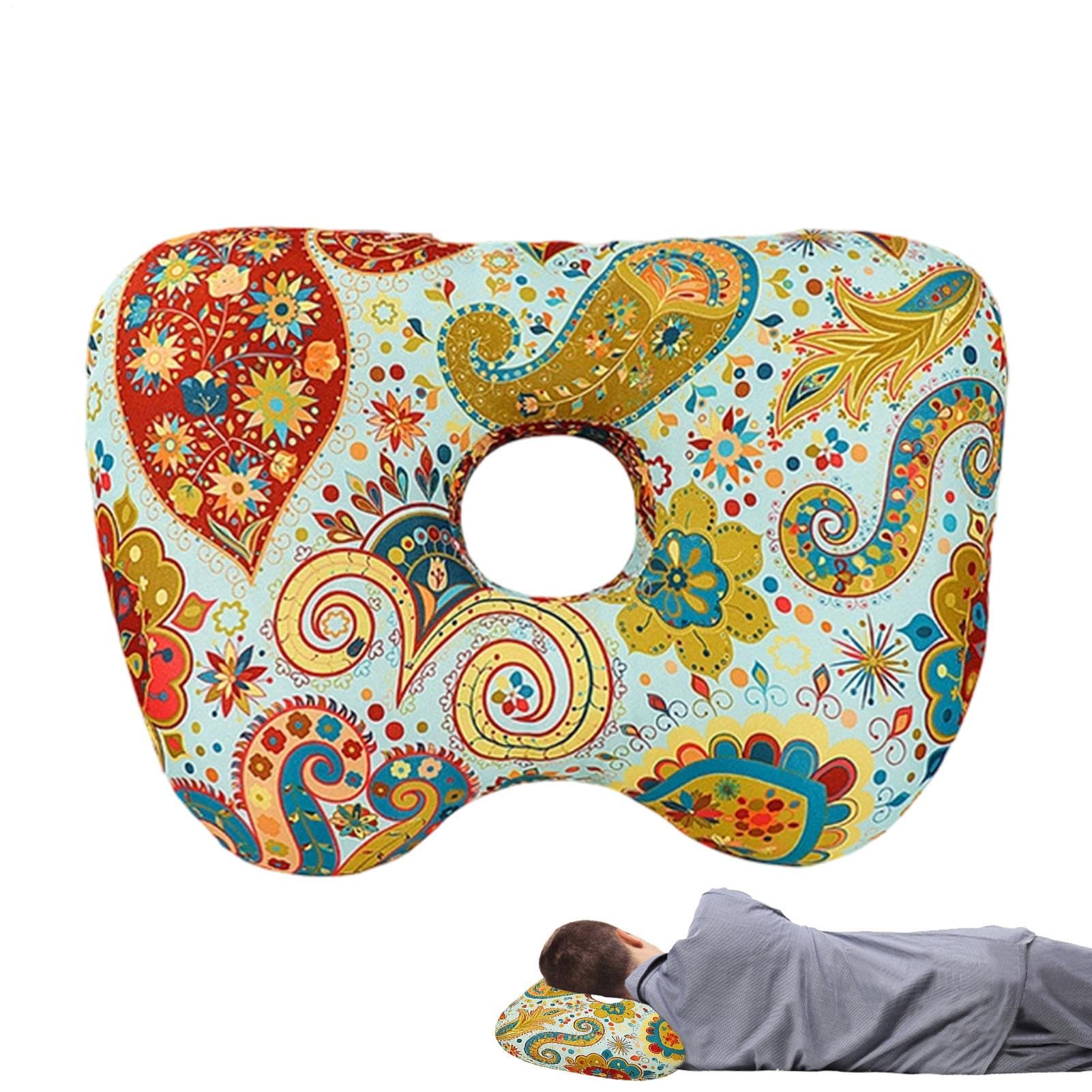 Cuidado posterior de perforación de orejas sin dolor al dormir con protector ergonómico suave