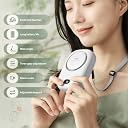 PiKaPiKaP Portable Neck Fan, Hanging Neck Fan Hands Free with Adjustable Lanyard and Bracket, USB Rechargeable Bladeless Mini Fans Portable, 3 Speeds for Women Kids Outdoor Travel gallery image