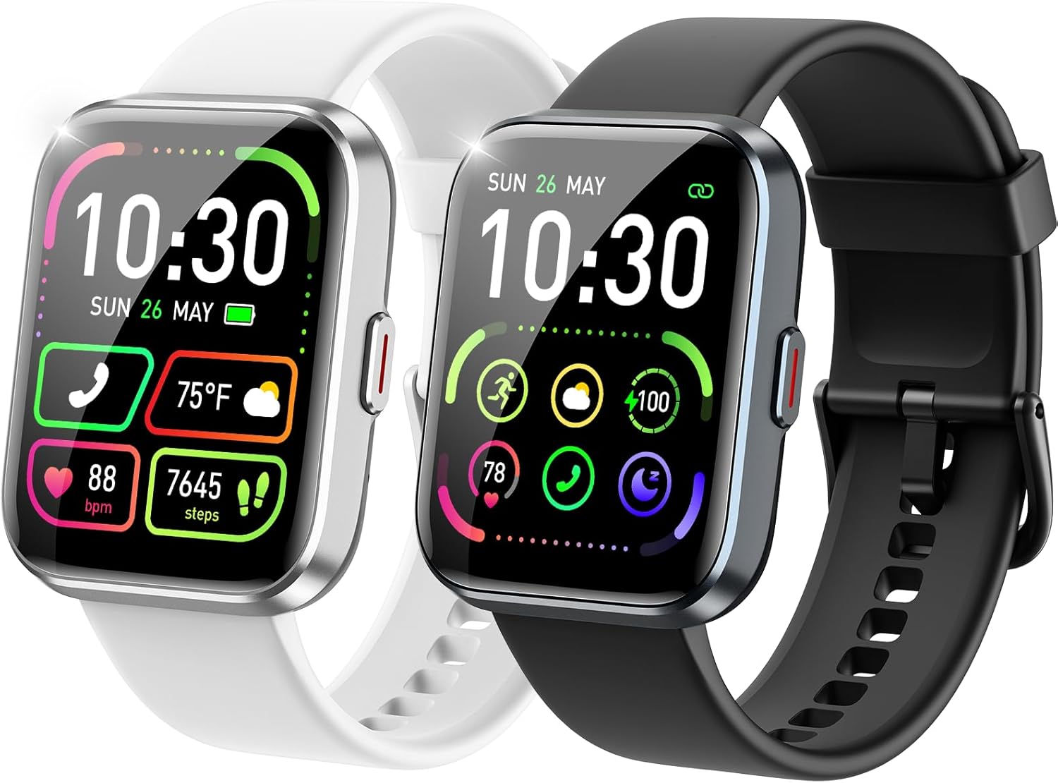 Smart Watches for Women and Men - Smart Watch Compatible for iPhone Android Phone,Alexa,Call & Notification Alerts,Heart Rate & Sleep Monitor,3 ATM Waterproof 1.83 Inches Fitness Tracker