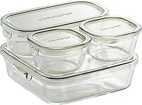 Vista 14 de iwaki PS-PRN-11G Heat-resistant Glass Storage Containers, Green, Set of 11, Pack & Range