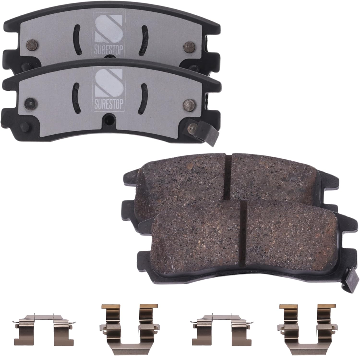 Garage-Pro Rear Ceramic Disc Brake Pads Set Replacement for Chevrolet Impala 2000-2010 Monte Carlo 2000-2007 Except Police Replaces# 18023377,18029844,18042417,18044883,18045984