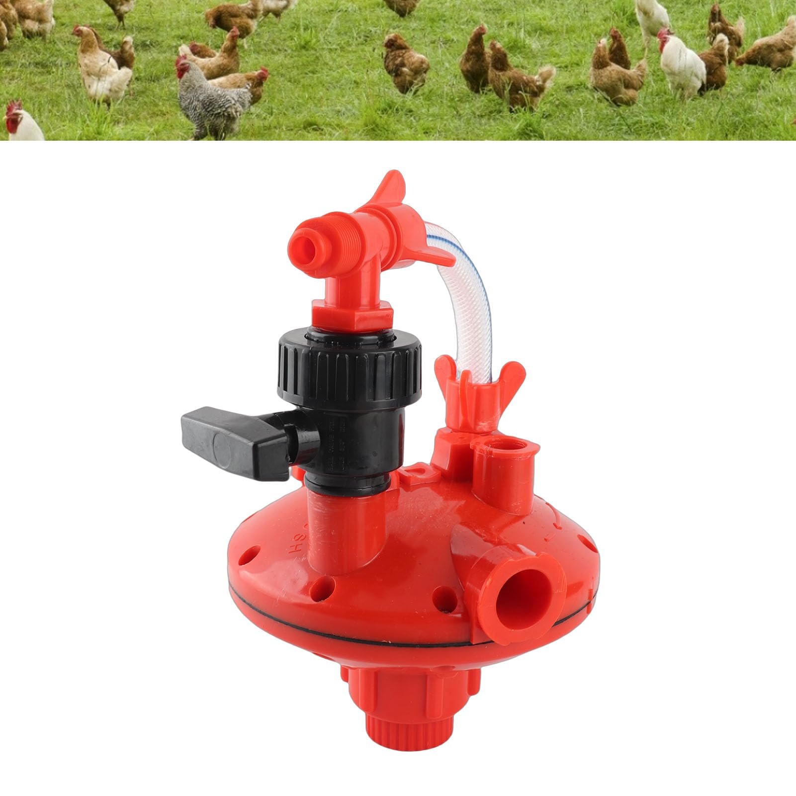 Regulador automático de línea de Agua para bebederos, 2 Unidades, válvula reguladora de presión para bebederos de Aves de Corral, válvula de Agua para bebederos, Reductor de (Válvula reguladora de