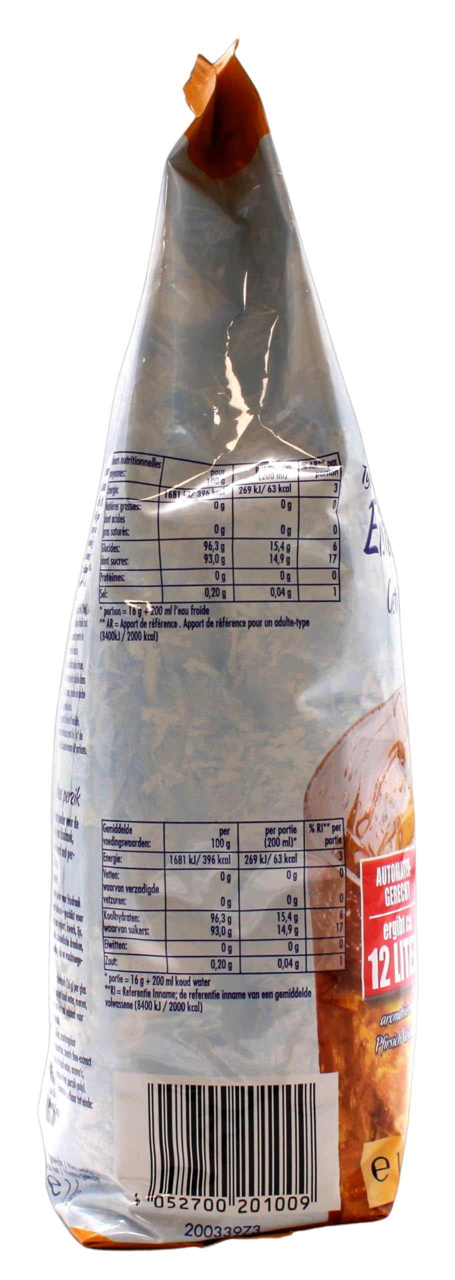 Krüger Family Typ Eistee Pfirsich Getränkepulver, 10er Pack (10 x 1 kg)