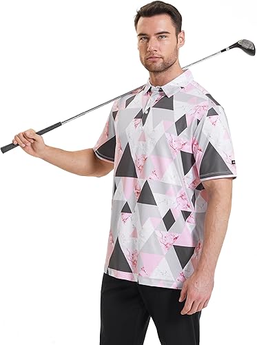 Miniatura 5 de Polo de golf para hombre, polo de golf de secado rápido y rendimiento destacado para hombre