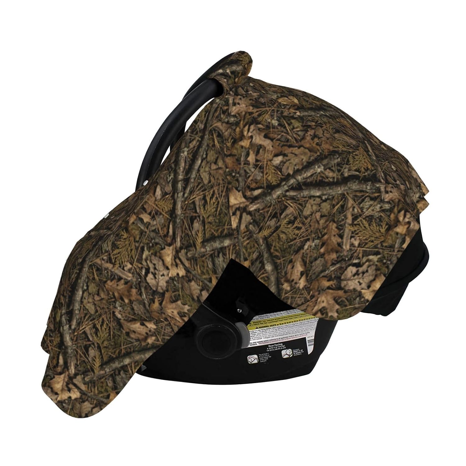 Camo Baby Car Seat Canopy Cover for Infants & Toddlers, Opening with Adjustable Strap, Nursing Cover & Stroller Blanket, Hunting Theme Camo Baby Stuff