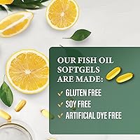 Vista 7 de Pastillas de aceite de pescado Omega 3 de 2400 mg – Suplementos de aceite de pescado Omega 3 de triple fuerza – Los mejores ácidos grasos EPA y DHA