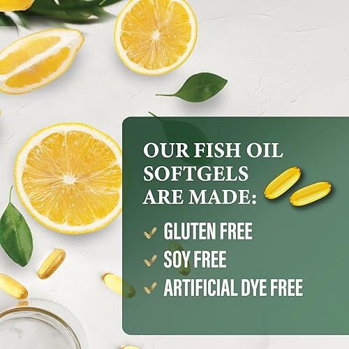 Miniatura 7 de Pastillas de aceite de pescado Omega 3 de 2400 mg  Suplementos de aceite de pescado Omega 3 de triple fuerza  Los mejores ácidos grasos EPA y DHA