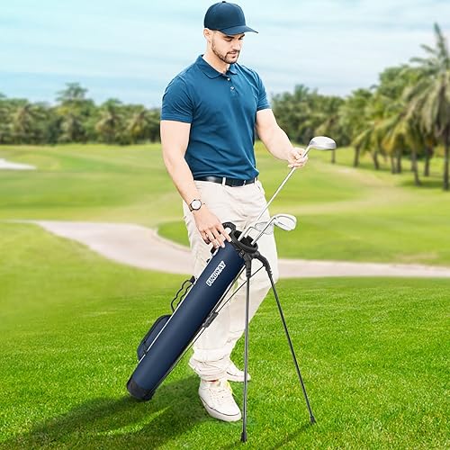 Miniatura 8 de Findway Bolsa de Golf con Soporte, Bolsa de Golf Pequeña para el Campo de Práctica, Par 3 y Campos Ejecutivos, Bolsa de Transporte Ligera para Palos