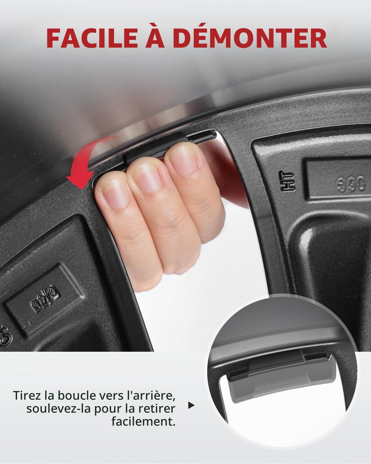 Protection de Bord de Jante ABS pour Tesla Model Y 21 Pouces Roues Uberturbine (Gunpowder, 4 Pièces)