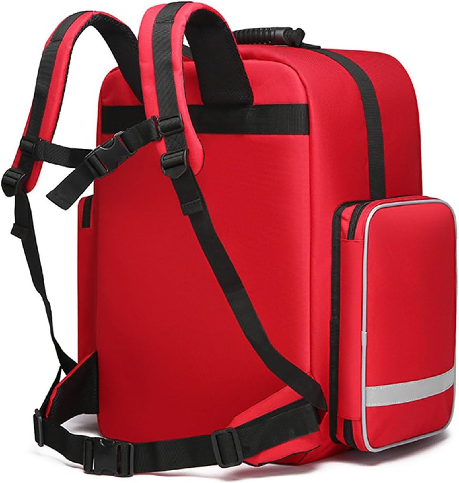 Zaino professionale di pronto soccorso vuoto, kit di emergenza, borsa medica, borsa per il primo soccorso con divisori interni per infermiere domiciliare, assistenza comunitaria, EMT, EMS