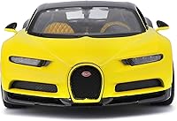 Vista 1 de Maisto Bugatti Chiron Amarillo y Negro 1/24 Diecast Model Car