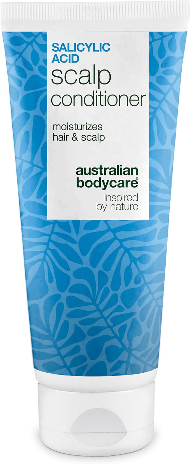 Odżywka z Kwasem Salicylowym na Suche & Kręcone Włosy przy Łupieżu, Swędzącej & Suchej Skórze Głowy - Anti-Frizz z Kwasem Salicylowym & Pantenolem dla Zdrowych Włosów & Skóry Głowy - 200 ml