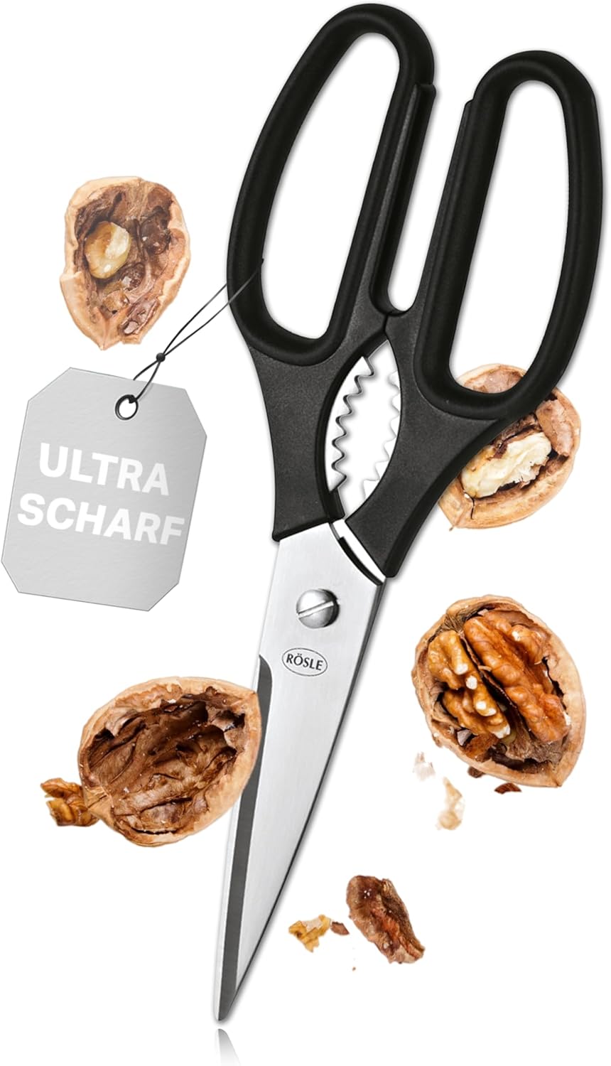 Rosle Scissors, for the Kitchen, for Cooking, Stainless Steel Blade, 22 cm, 96290