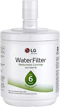 LG LT500P - 6 Month / 500 Gallon Capacity Replacement Refrigerator Water Filter (NSF42 ADQ72910911 , White