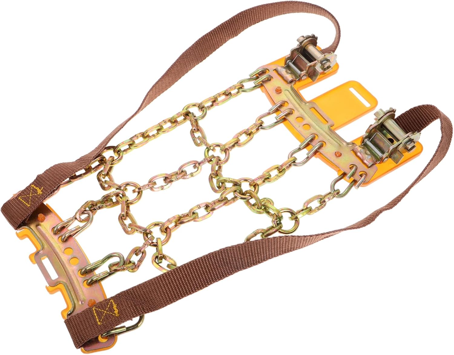 OUNONA Heavy Duty Snow Tire Chains for Cars Suvs and Trucks Adjustable -skid Design Fit for Tire Widths for Snow Mud and Ice Conditions