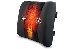 CILI Heated Lumbar Support Pillow for Back Pain