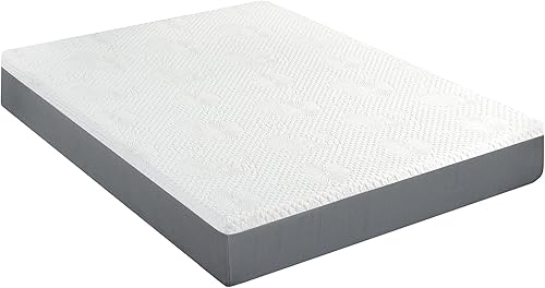 Miniatura 4 de Olee Sleep Colchón de espuma viscoelástica ventilado de 10 pulgadas, certificado CertiPUR-US, gris, tamaño Queen