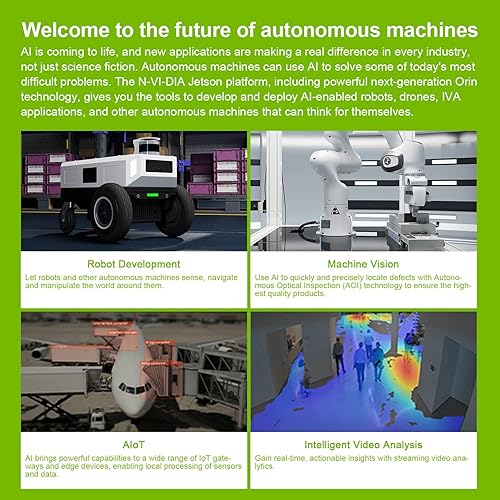 Miniatura 8 de Yahboom Jetson Orin NX 8GB16GB Kit de placa de desarrollo 70-100TOP, carcasa Jetson, refrigeración RGB, cámara de micrófono USB, kit electrónico de