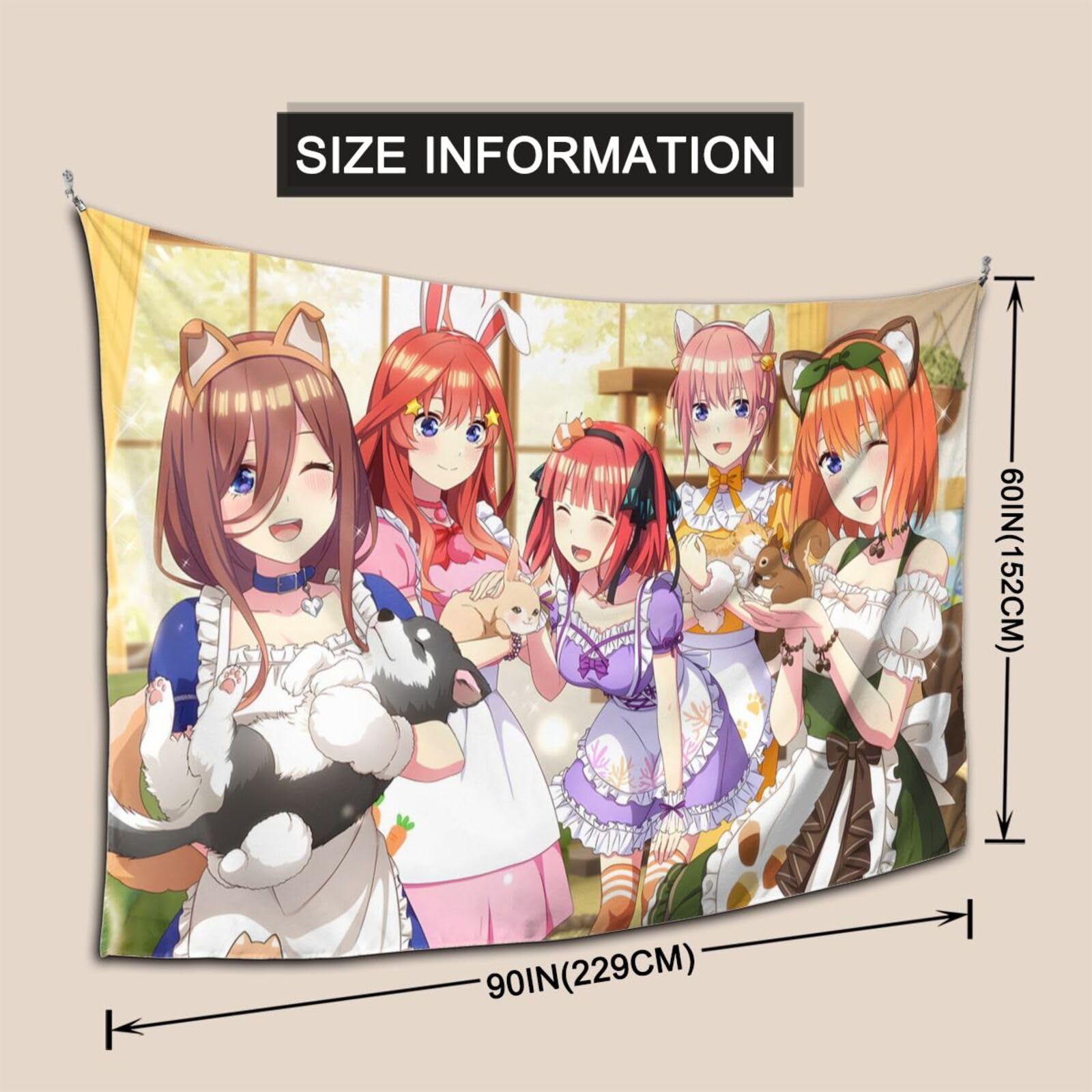 ♦♦写真等確認用♦♦五等分の花嫁 壁掛け 布ポスター Amazon.co.jp: 五等分の花嫁 タペストリー アニメ 大判 布
