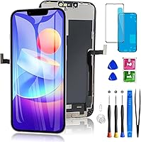 Vista 26 de Pantalla de repuesto para iPhone 12 Pro Max de 6.7 pulgadas, pantalla táctil LCD digitalizadora Diykitpl 3D para A2342, A2411, A2412, A2410 con kit
