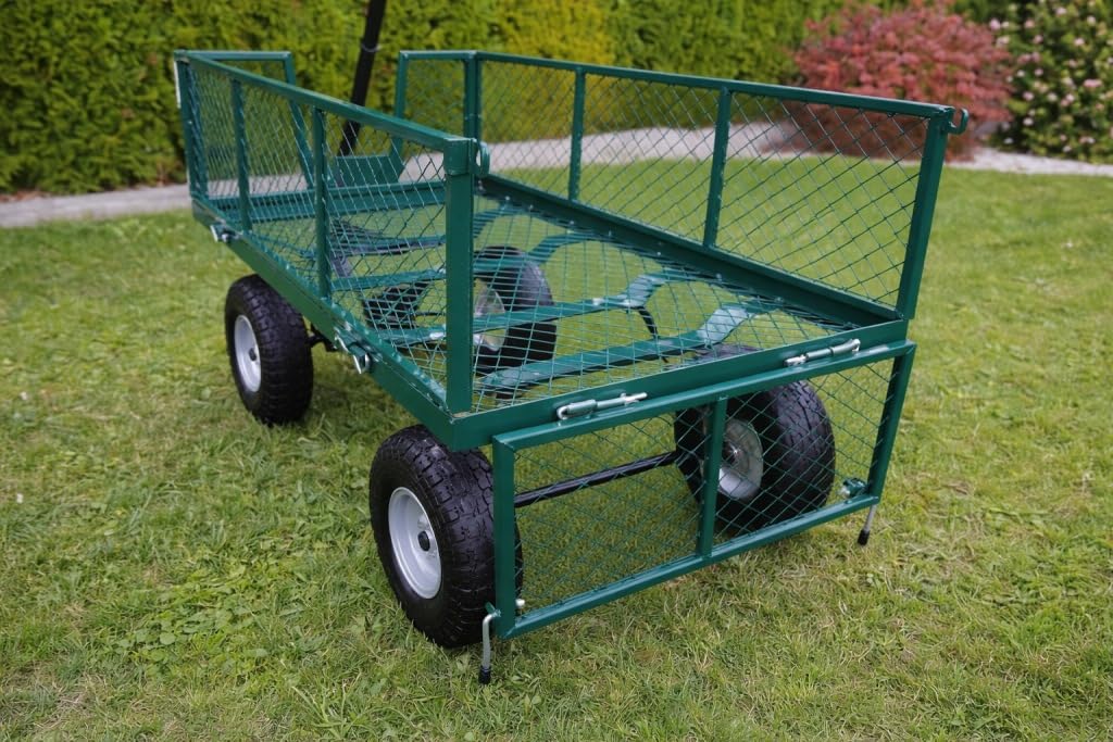 Gartenwagen 100L 200kg Klappbar Schubkarre Luftreifen XXL