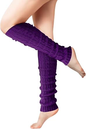 Leg Warmers - Leg Warmers for Women for Winter, 80s Ribbed Knit Leg Warmer Winter Warm