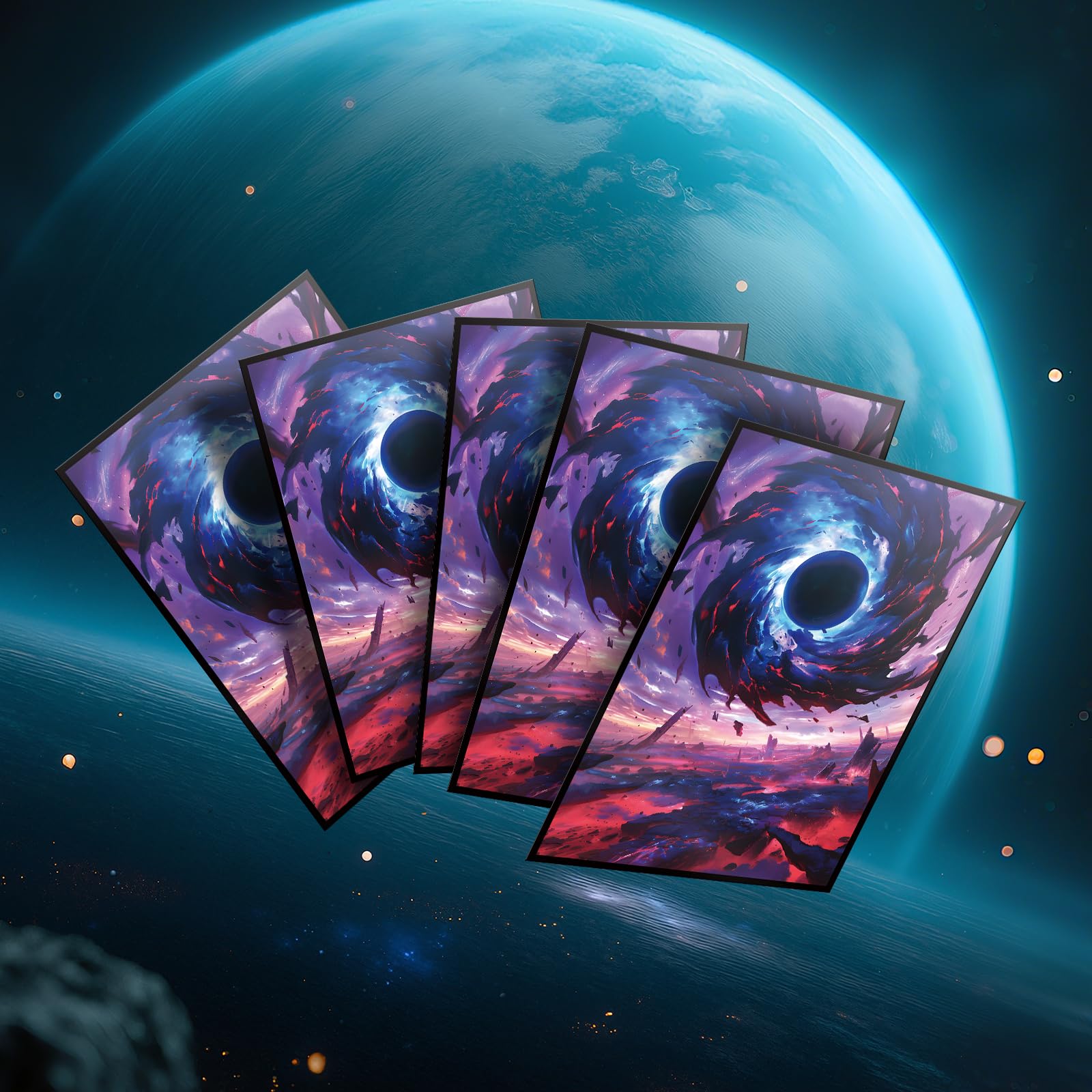 Amazon.com: MTG Card Sleeves - Black Hole Damnation