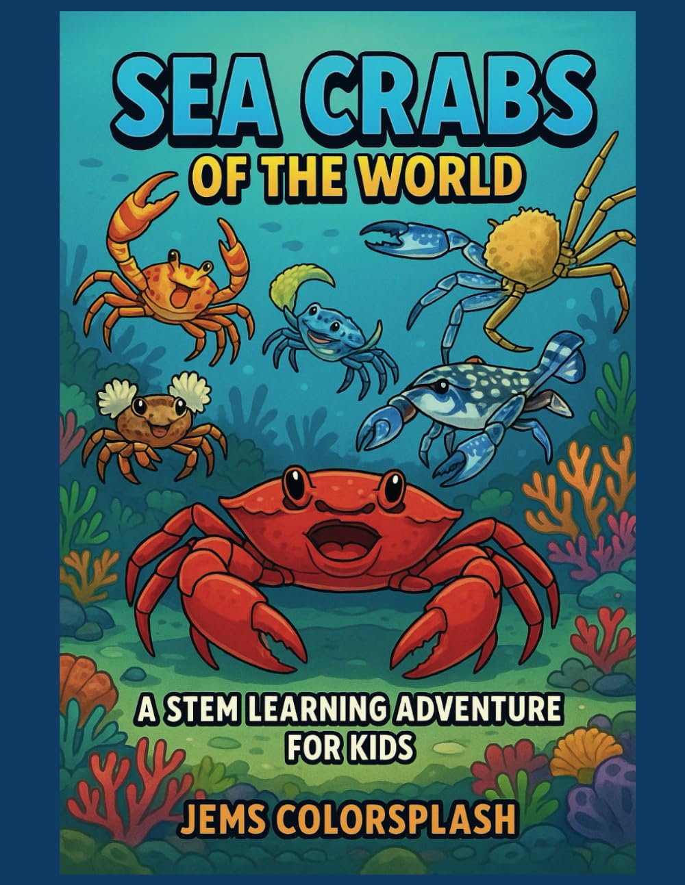 Sea Crabs of the World: A STEM Learning Adventure for Kids: Explore 20 Amazing Crabs Through Comic Stories, Ocean Science, Fun Facts, and Educational ... Coral Reefs to Deep Seas (Water World Wonder)