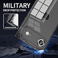 Vista 3 de Funda Tzomsze Compatible con iPhone Air Clear Funda, Protección de Cámara, Esquinas Reforzadas TPU Delgada Resistente a Golpes Funda Protectora