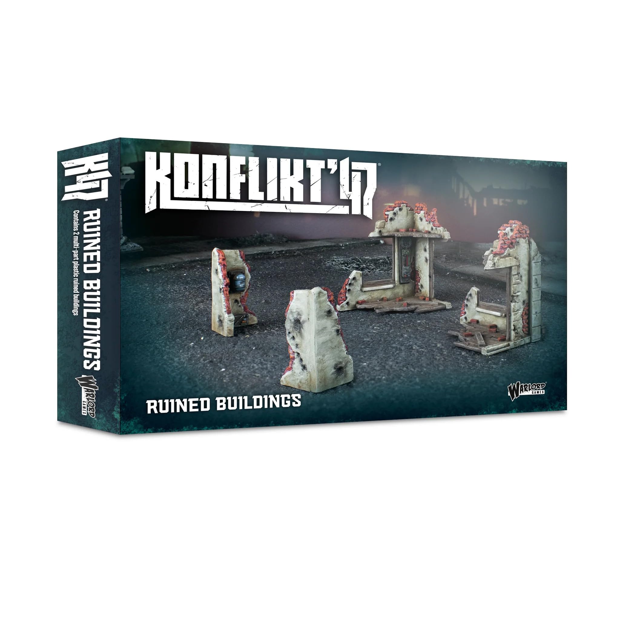 Warlord Games Konflikt '47 Ruined Building Plastic Tabletop Scenery