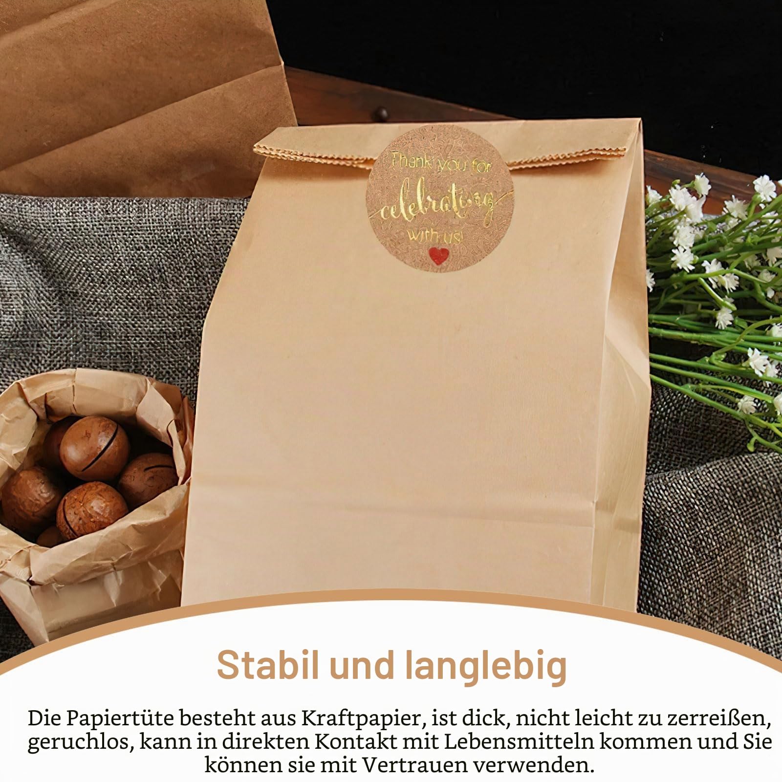 papiertüten aufbewahren 50stück Groß, 33 x 24 x 14cm braunPapiertüTen PapiertüTen Braun BrottüTen Kraftpapier TüTen Kann zum von Süßigkeiten, Nüssen, Brot, Gemüse usw. verwendet werden Bürobedarf & Schreibwaren 01 Schuhe Größe:51 cm vidaXL Aufbewahrungsbox, Ordnungsboxen 10