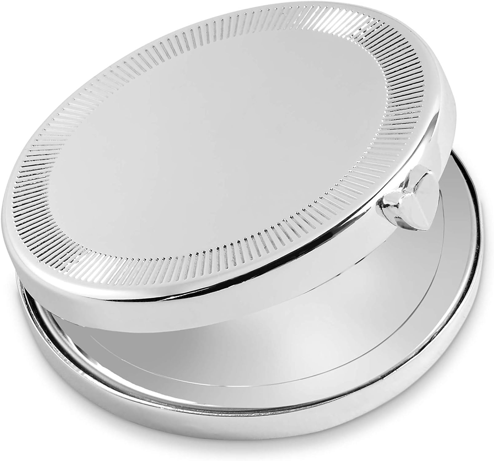 Wedgwood Vera Wang Love Always Compact Mirror, Silver-Plated, 3.5cm