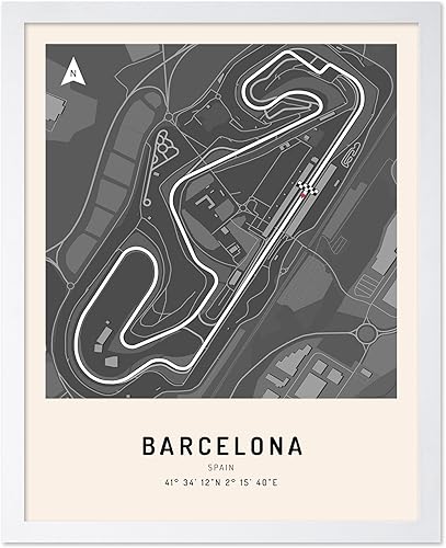 Miniatura 27 de Monem Art - Póster de Barcelona - Impresión de pista de carreras - Arte de España - Arte de pista de carreras de Barcelona - Arte de carreras de