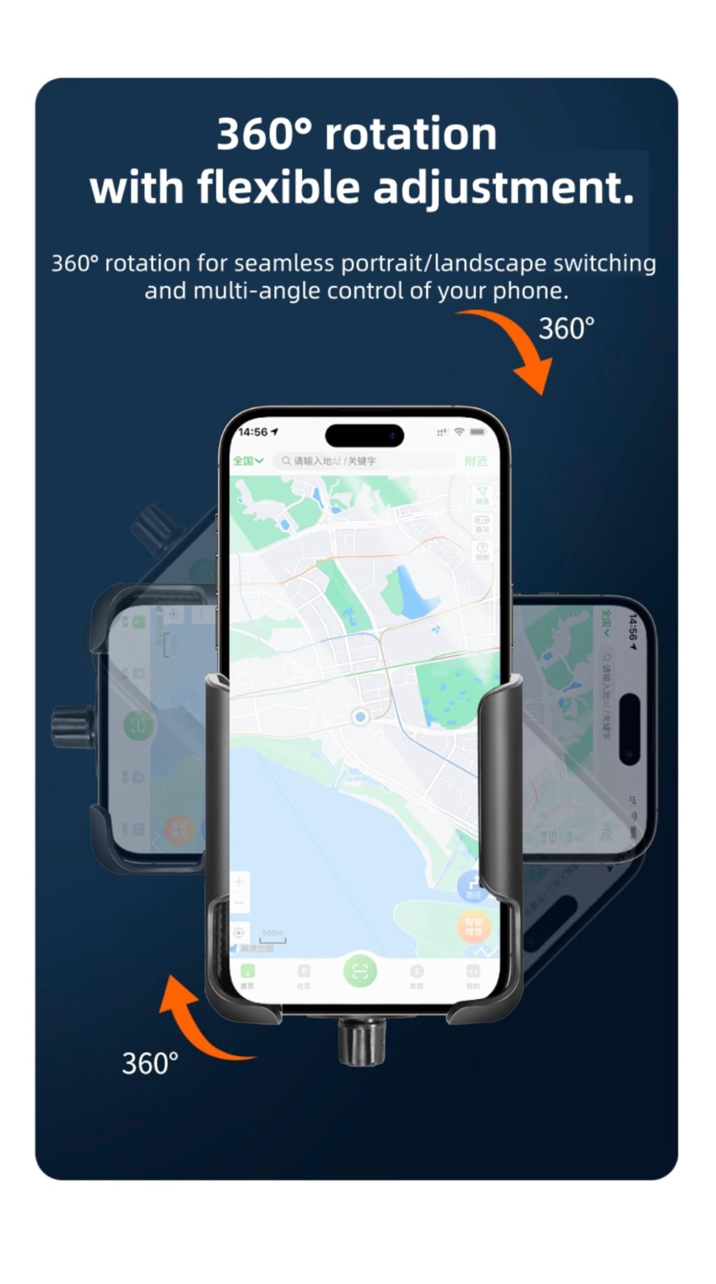 Opaska do biegania 2 w 1, uchwyt na nadgarstek i ramię, uchwyt na telefon obrotowy o 360°, do biegania, jazdy na rowerze, pasuje do smartfonów iPhone Samsung o przekątnej 4,0-7,0 cala