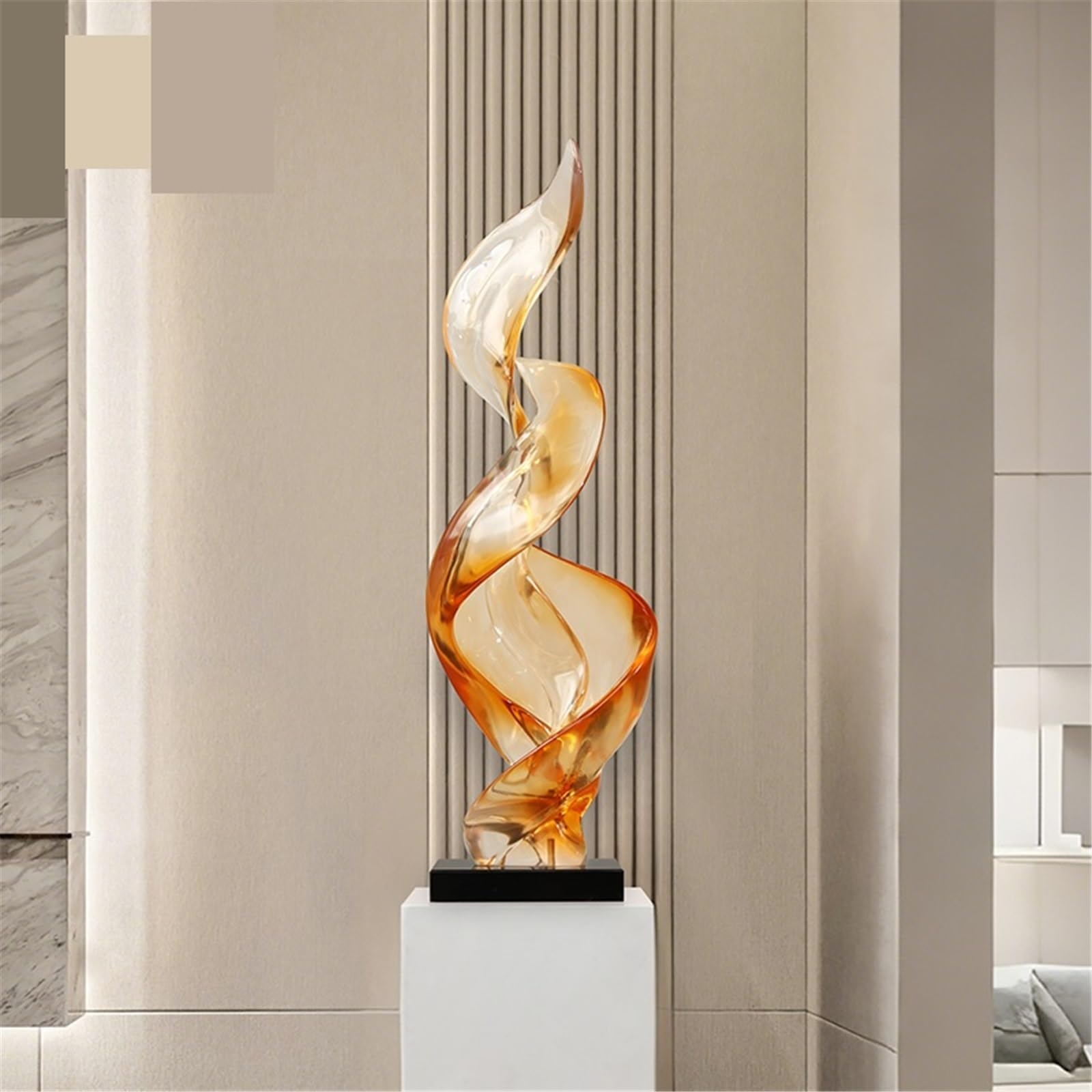 Oficina Escultura Abstracta de Resina Lujo for Entrada: Adorno Moderno Moda Ornamentos