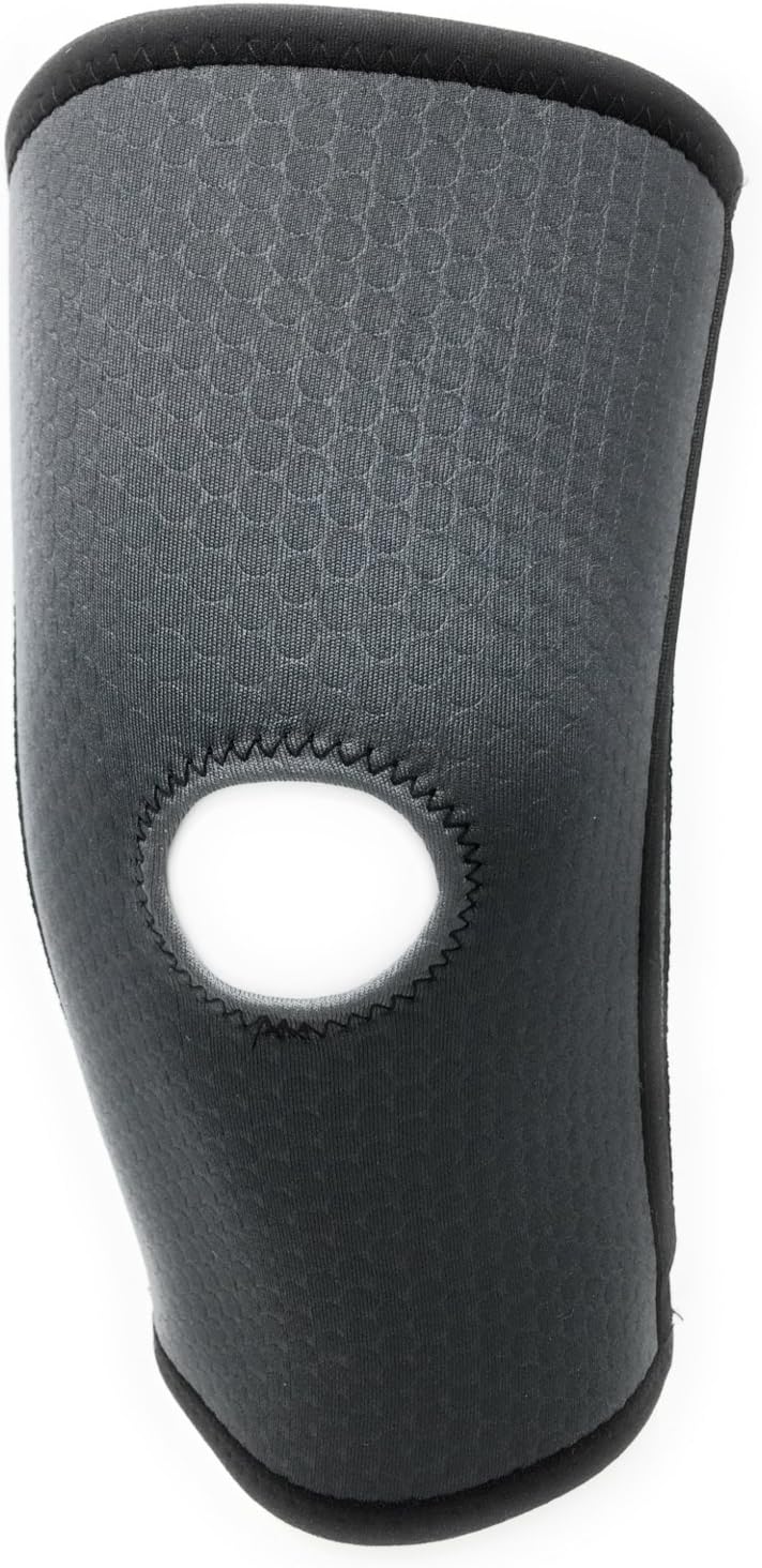 Champion Knee Brace, Medium Flex Stays, Open Patella, Airmesh Fabric, Grey, X-Large