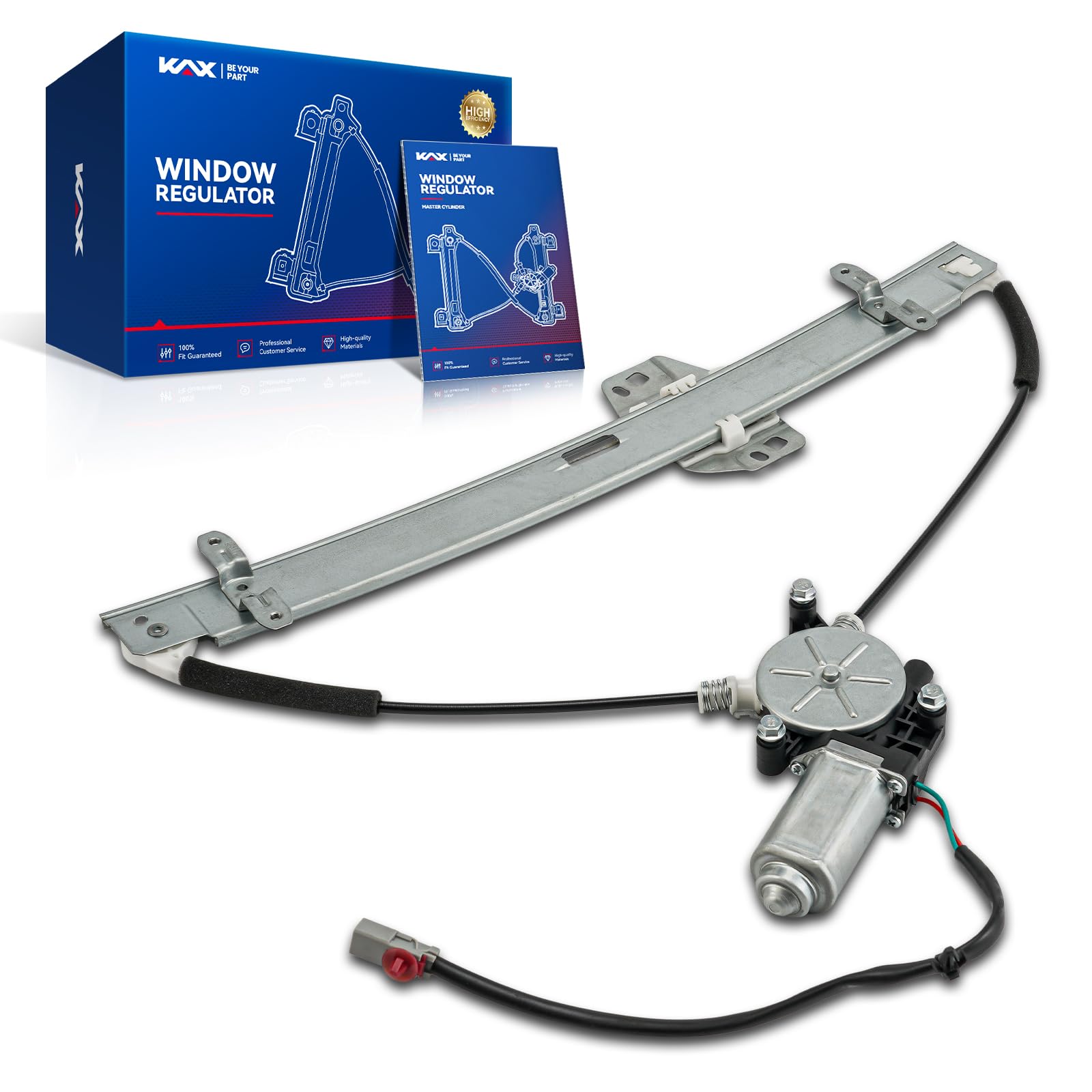 KAX Front Right Power Window Regulator w/Motor Fit for Pilot 2003-2008