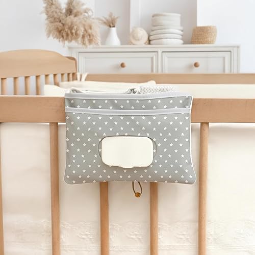 Miniatura 7 de HAMUR - Organizador de bolsas de pañales para bebé, apto para viajes, compacto y plegable, bolsa de cochecito para artículos esenciales para recién