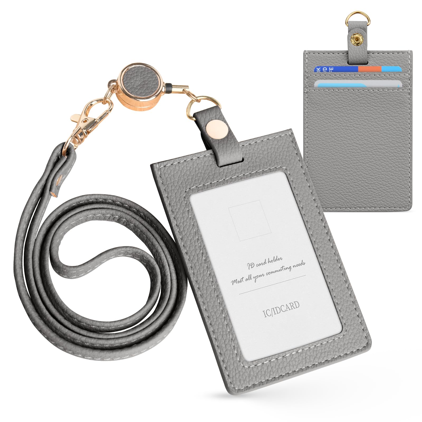 Amazon.co.jp: IDカードホルダー 縦型 IDカードケース 社員証ケース