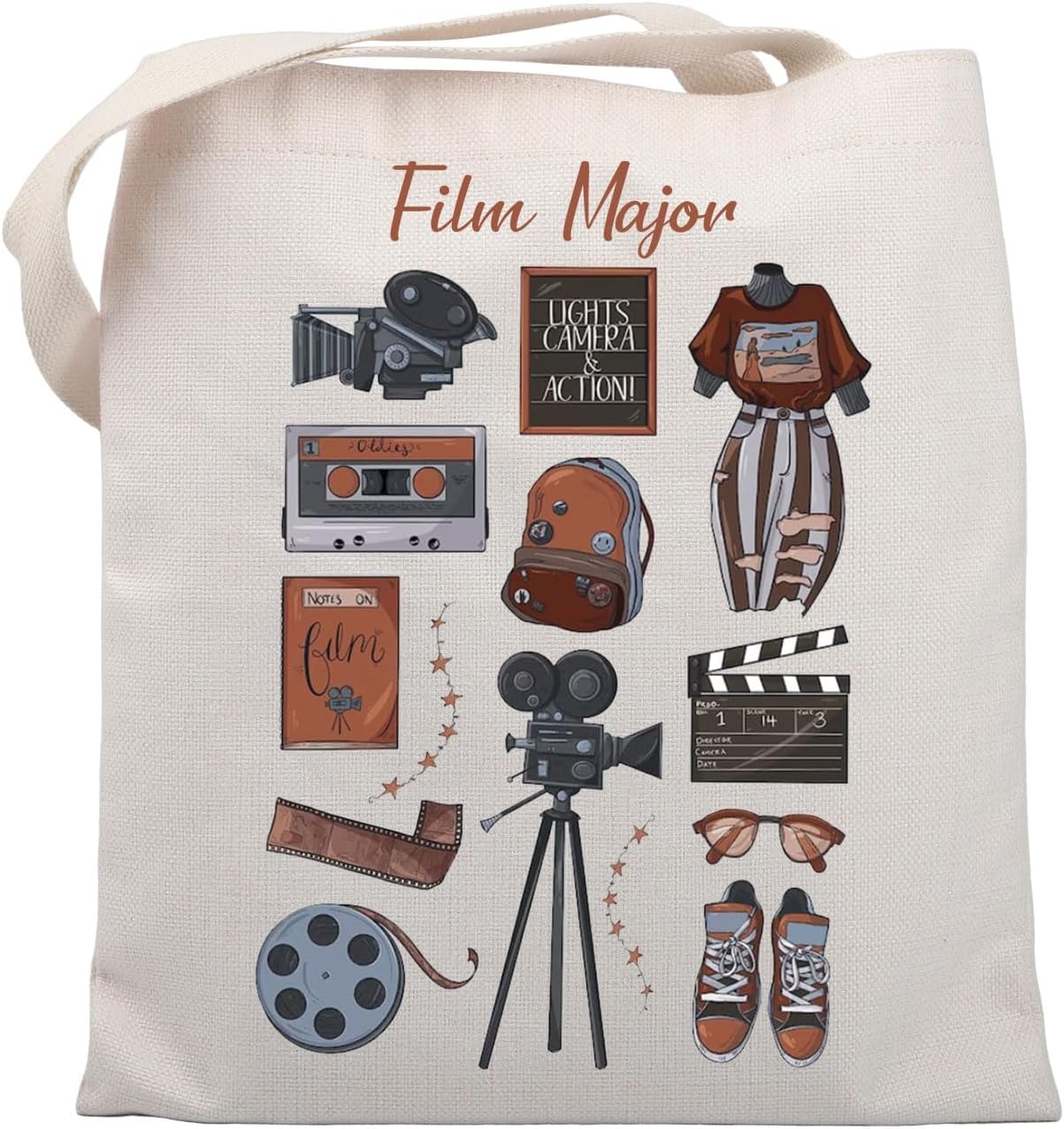 UJIMSFilm Director Tote Bag - Female Filmmaker Cinema Lover Gift for Film Major Student Graduation