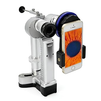 Pet Veterinary Animal Slitlamp Portable Handheld Eye Care LED Slit Lamp with Smartphone Cellphone Camera Adapter Take Photo and Video